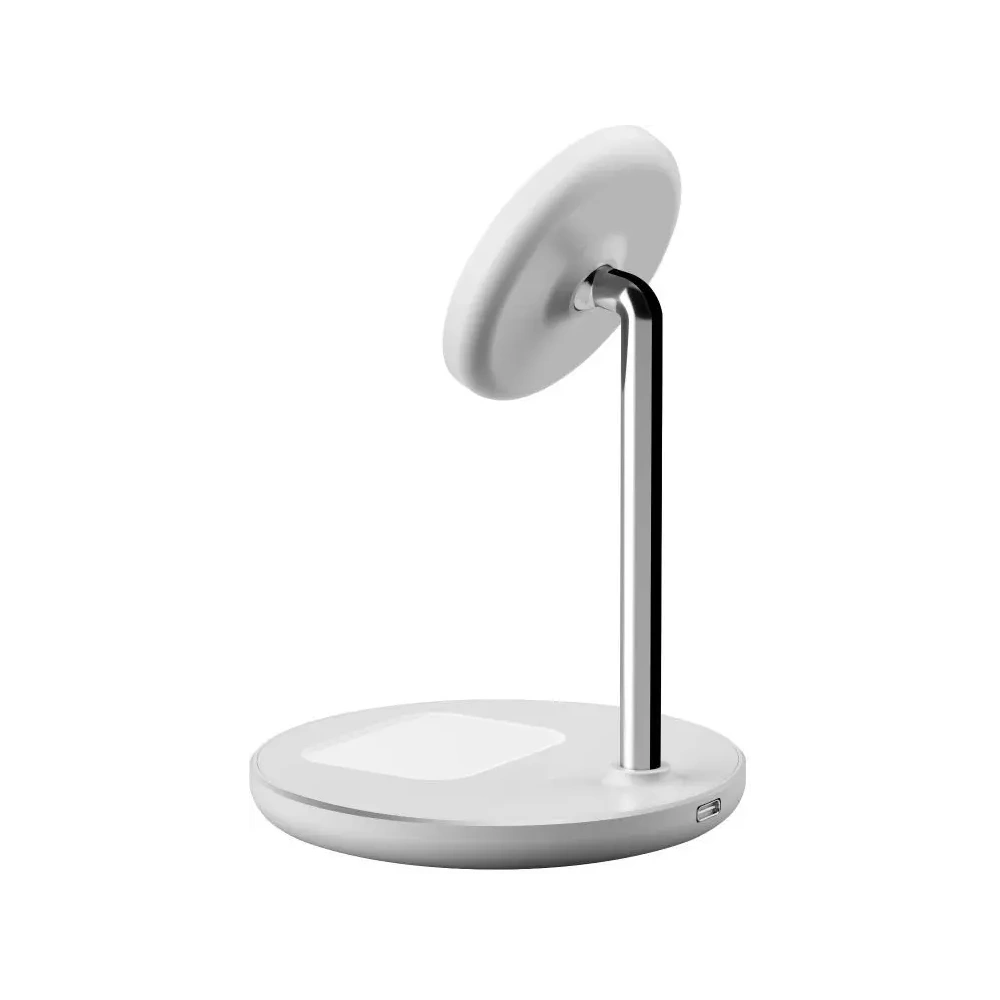 Hurtownia GSM - Tech-Protect QI15W-A39 2in1 Magnetic MagSafe Vezeték nélküli Töltő Fehér - THP3617 - {ean13} - Hurt