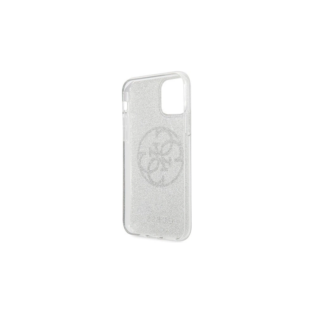 Hurtownia GSM - Etui Guess GUHCN58PCUGLLG Apple iPhone 11 Pro jasnoszary/light grey hard case Glitter 4G Circle Logo - GUE425GRY - {ean13} - Hurt