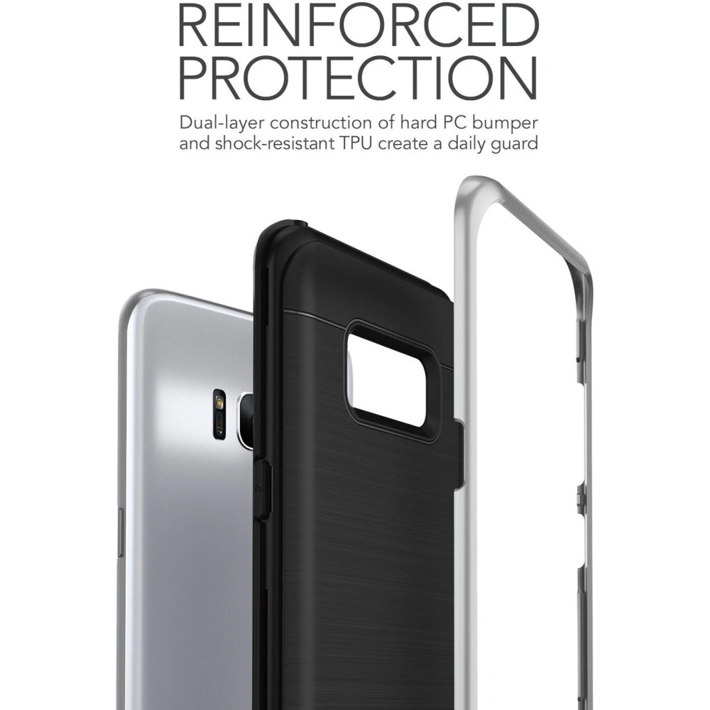 VRS Design High Shield Pro Galaxy S8 Light Silver