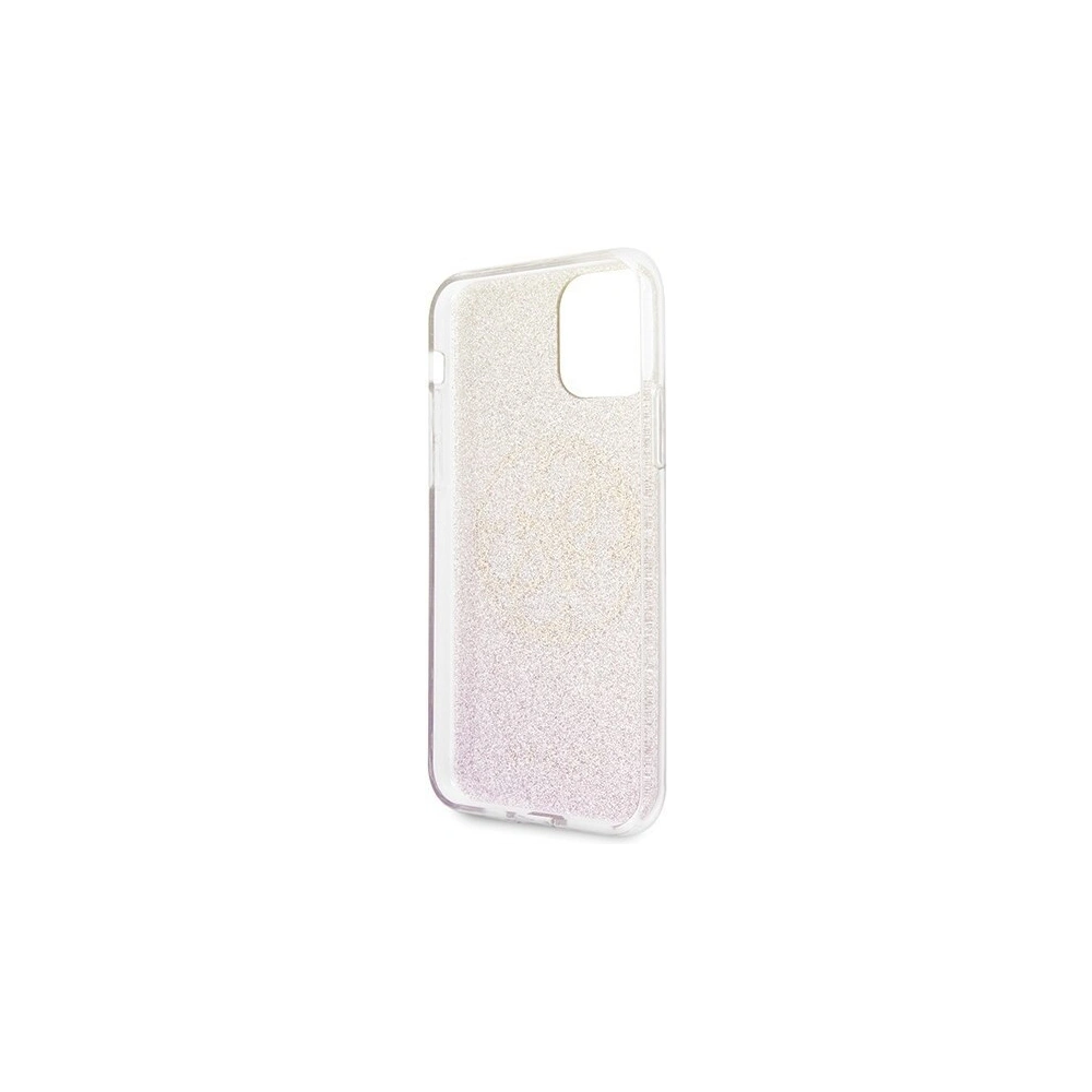 Hurtownia GSM - Etui Guess GUHCN58PCUGLPGG Apple iPhone 11 Pro różowo-złoty/gold pink hard case Glitter Gradient 4G Circle Logo - GUE426GLDPNK - {ean13} - Hurt