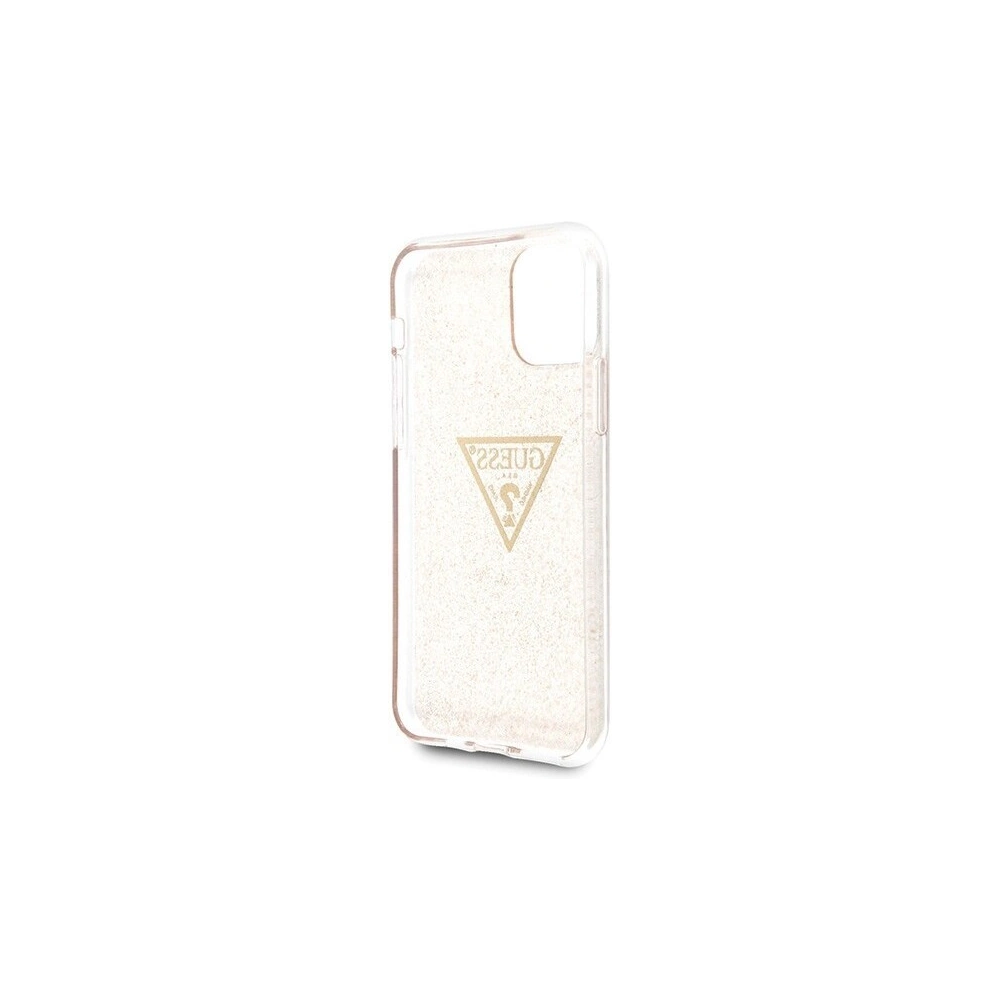 Wholesale Guess GUHCN58SGTLGO iPhone 11 Pro gold hard case Glitter Triangle - GUE427GLD - {ean13} - Hurt