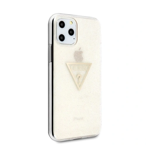 Etui Guess GUHCN58SGTLGO Apple iPhone 11 Pro złoty/gold hard case Glitter Triangle