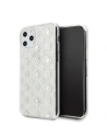 Guess GUHCN58TPESI iPhone 11 Pro silver hard case 4G Peony Glitter