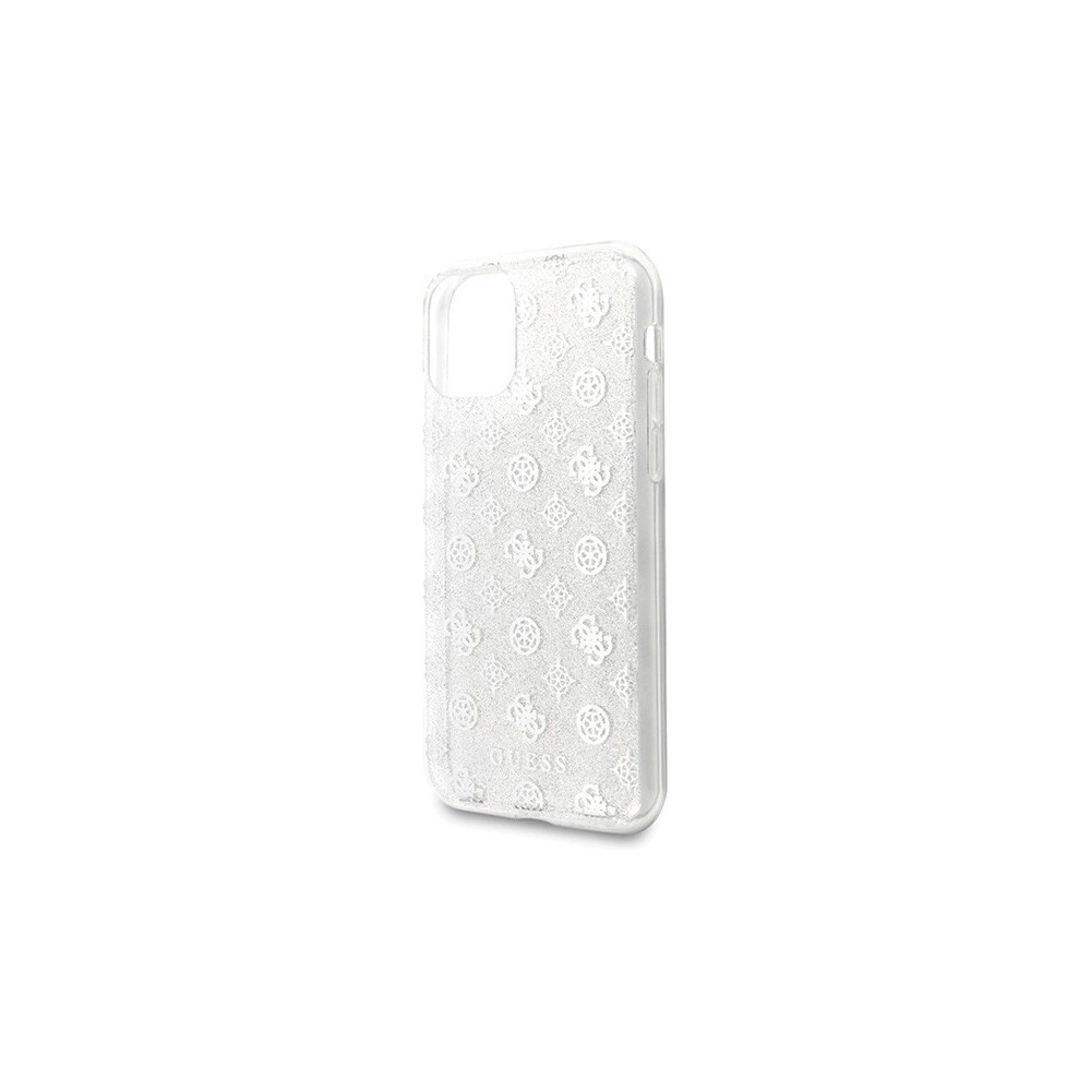 Hurtownia GSM - Etui Guess GUHCN58TPESI Apple iPhone 11 Pro srebrny/silver hard case 4G Peony Glitter - GUE428SLV - {ean13} - Hurt