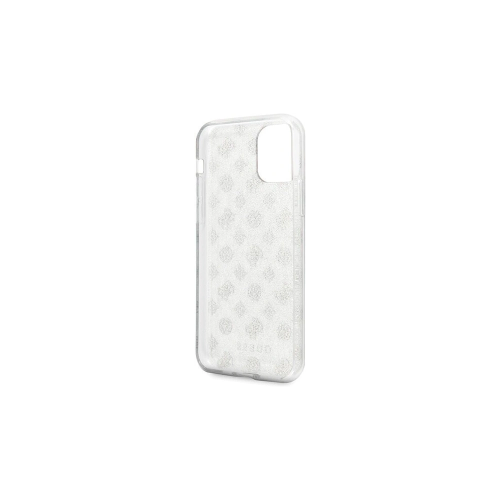Hurtownia GSM - Etui Guess GUHCN58TPESI Apple iPhone 11 Pro srebrny/silver hard case 4G Peony Glitter - GUE428SLV - {ean13} - Hurt