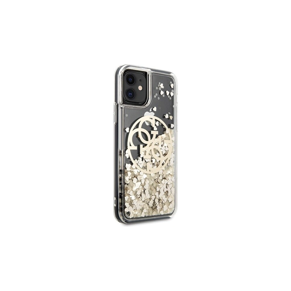 Hurtownia GSM - Etui Guess GUHCN61LGGITDGO Apple iPhone 11 złoty/gold hard case Circle Liquid Glitter - GUE429GLD - {ean13} - Hurt