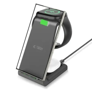 Hurtownia GSM - Tech-Protect QI15W-A36 3in1 Vezeték nélküli töltő Androidhoz Fekete - THP3623 - {ean13} - Hurt