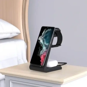 Hurtownia GSM - Tech-Protect QI15W-A36 3in1 Vezeték nélküli töltő Androidhoz Fekete - THP3623 - {ean13} - Hurt
