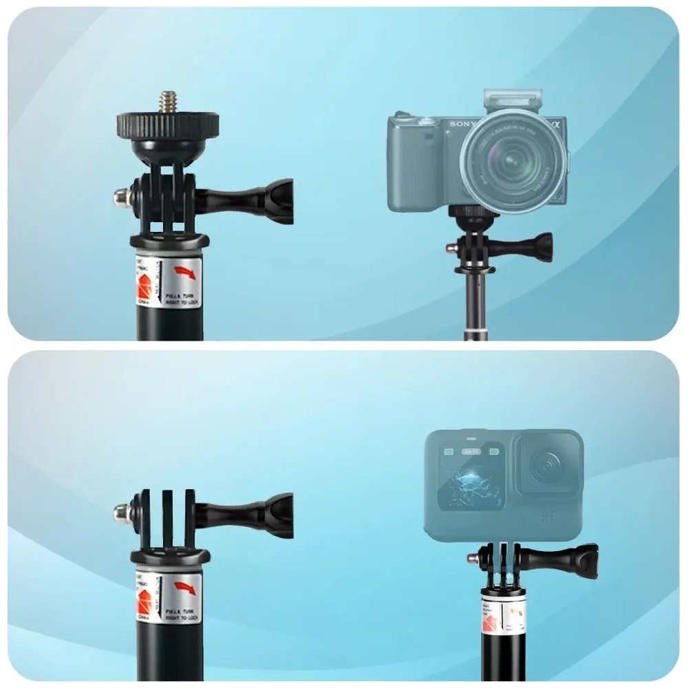Hurtownia GSM - Tech-Protect GA100 Monopod és Selfie Bot GOPRO / DJI Fekete - THP3624 - {ean13} - Hurt