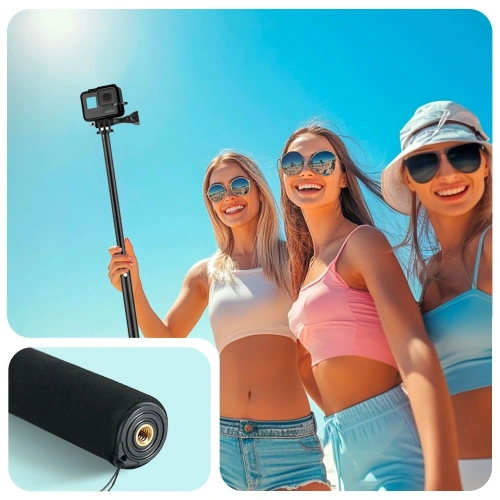 Kijek selfie stick Tech-Protect GA100 Monopad & Selfie Stick GOPRO / DJI Black