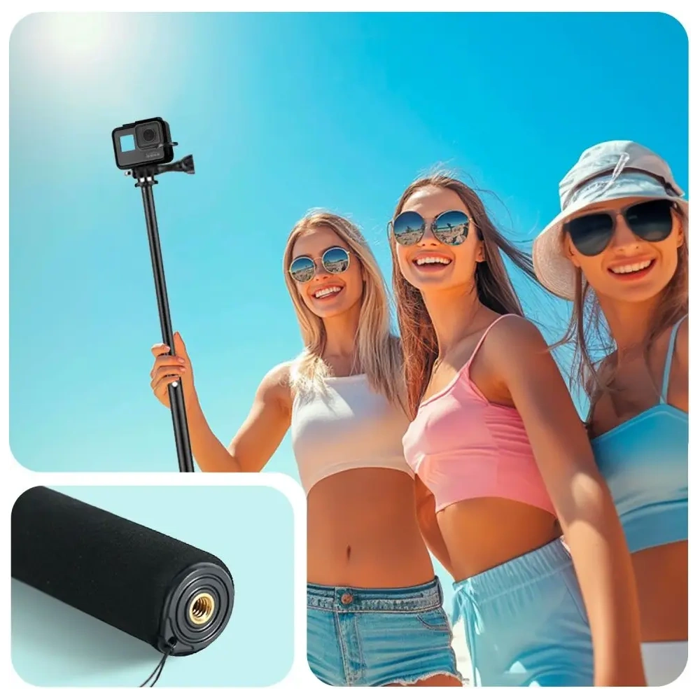 Hurtownia GSM - Tech-Protect GA100 Monopod és Selfie Bot GOPRO / DJI Fekete - THP3624 - {ean13} - Hurt