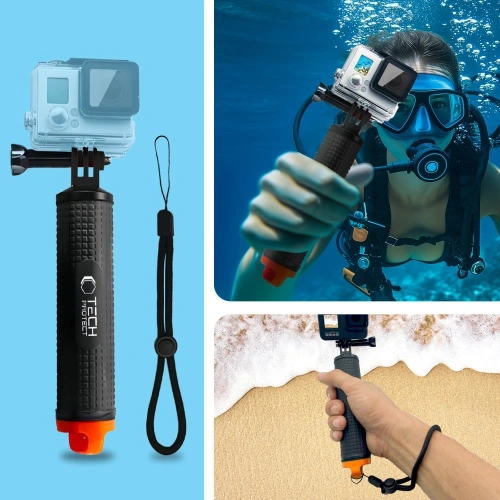 Uchwyt wypornościowy Tech-Protect GA100 Float Hand Grip GOPRO / DJI Black