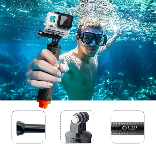 Uchwyt wypornościowy Tech-Protect GA100 Float Hand Grip GOPRO / DJI Black