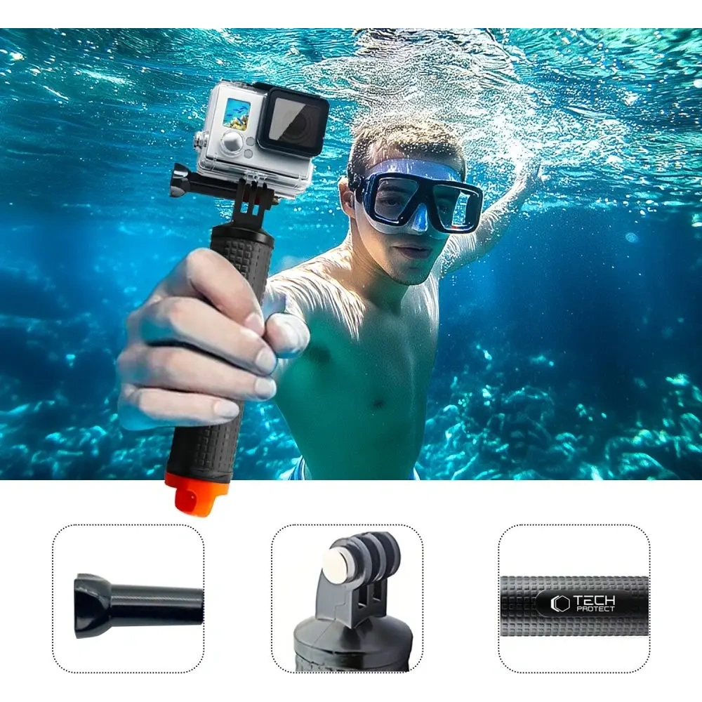 Hurtownia GSM - Tech-Protect GA100 úszó kézmarkolat GOPRO / DJI fekete - THP3625 - {ean13} - Hurt