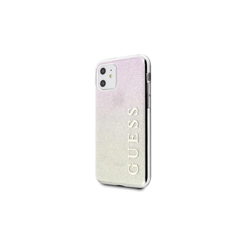 Hurtownia GSM - Etui Guess GUHCN61PCUGLGPI Apple iPhone 11 różowo-złoty/gold pink hard case Gradient Glitter - GUE431GLDPNK - {ean13} - Hurt