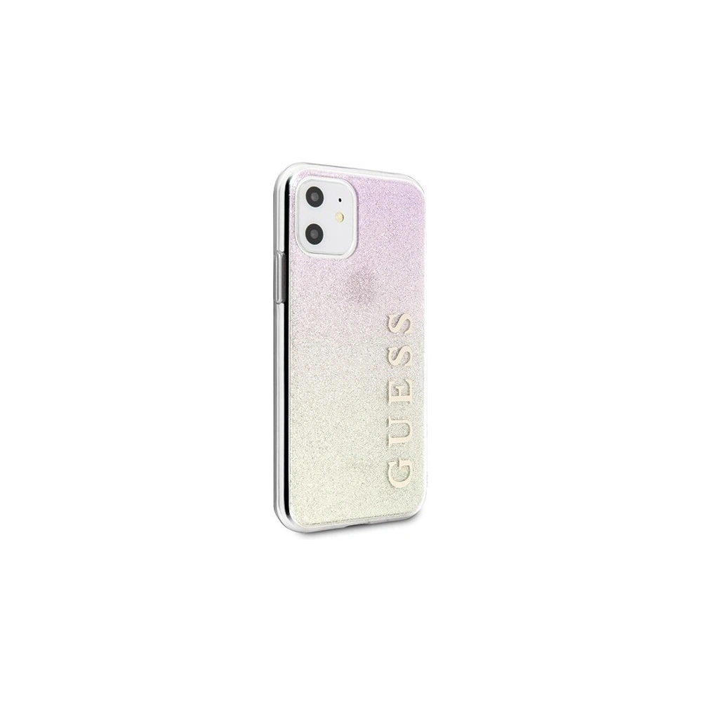 Hurtownia GSM - Etui Guess GUHCN61PCUGLGPI Apple iPhone 11 różowo-złoty/gold pink hard case Gradient Glitter - GUE431GLDPNK - {ean13} - Hurt