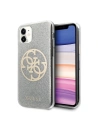 Etui Guess GUHCN61PCUGLLG Apple iPhone 11 jasnoszary/light grey hard case Glitter 4G Circle Logo