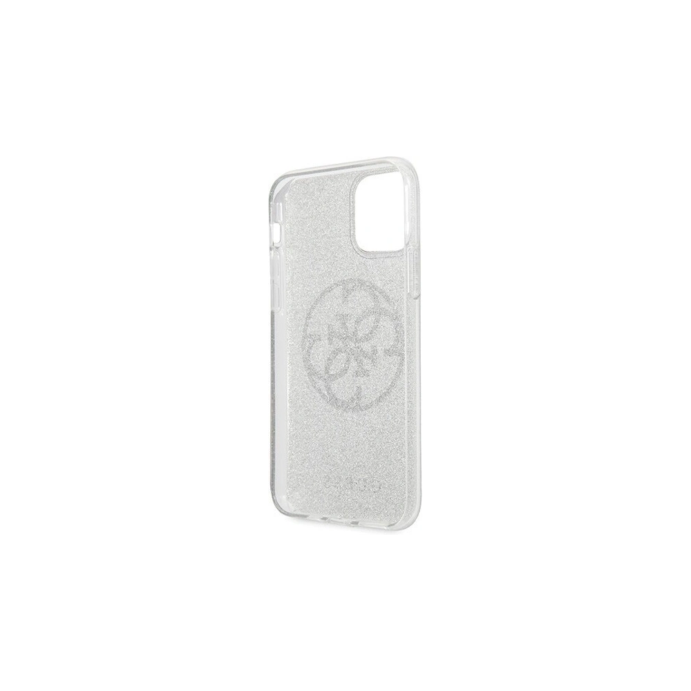 Hurtownia GSM - Etui Guess GUHCN61PCUGLLG Apple iPhone 11 jasnoszary/light grey hard case Glitter 4G Circle Logo - GUE432GRY - {ean13} - Hurt