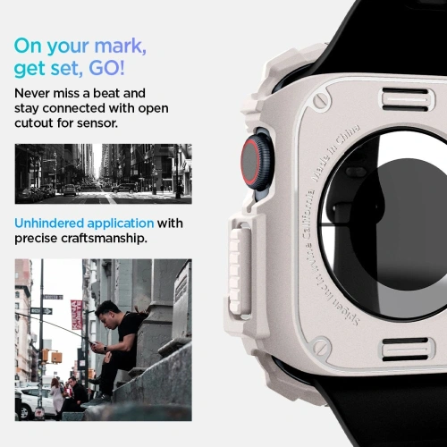 Etui Spigen Rugged Armor Apple Watch 10 / 11 46mm Dune Beige