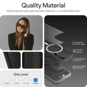 Hurtownia GSM - Etui Spigen Cyrill Kajuk Classic Charm Mag MagSafe Apple iPhone 16 Pro Max Black - SPN16573 - {ean13} - Hurt