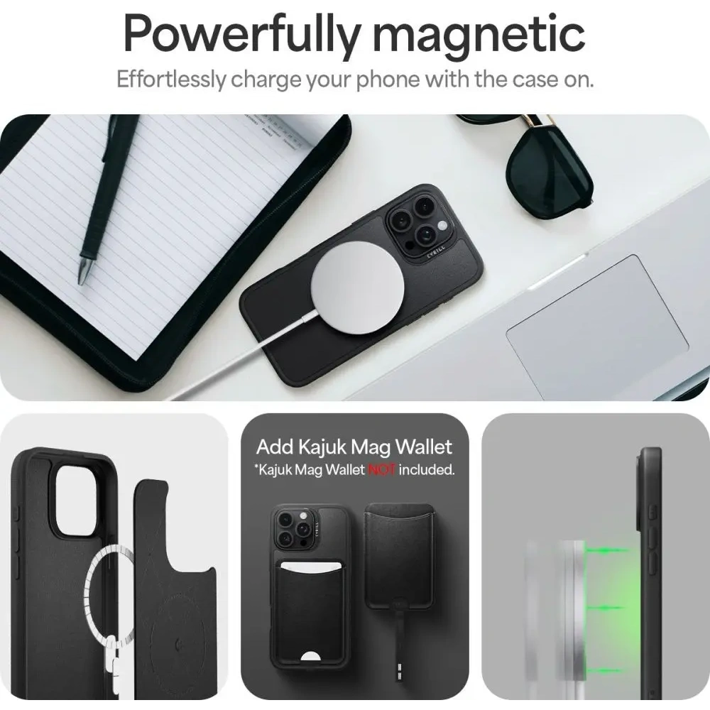 Hurtownia GSM - Spigen Cyrill Kajuk Classic Charm Mag MagSafe Apple iPhone 16 Pro Max Fekete - SPN16573 - {ean13} - Hurt