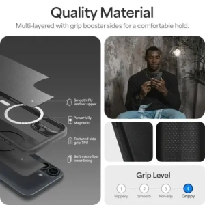 Hurtownia GSM - Etui Spigen Cyrill Kajuk Mag MagSafe Apple iPhone 16 Black - SPN16574 - {ean13} - Hurt