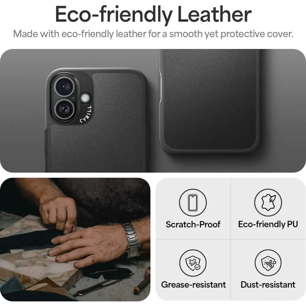 Hurtownia GSM - Etui Spigen Cyrill Kajuk Mag MagSafe Apple iPhone 16 Černá - SPN16574 - {ean13} - Hurt