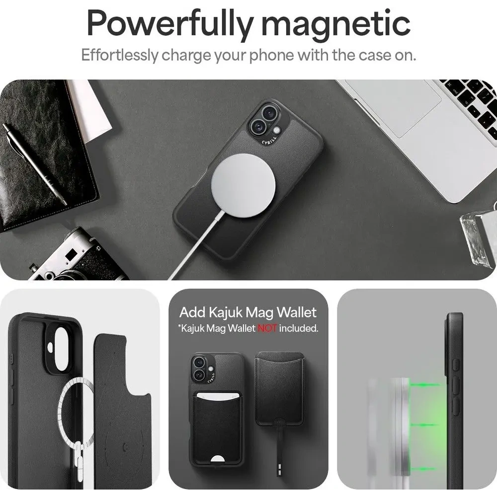 Hurtownia GSM - Spigen Cyrill Kajuk Mag MagSafe Apple iPhone 16 Negru - SPN16574 - {ean13} - Hurt