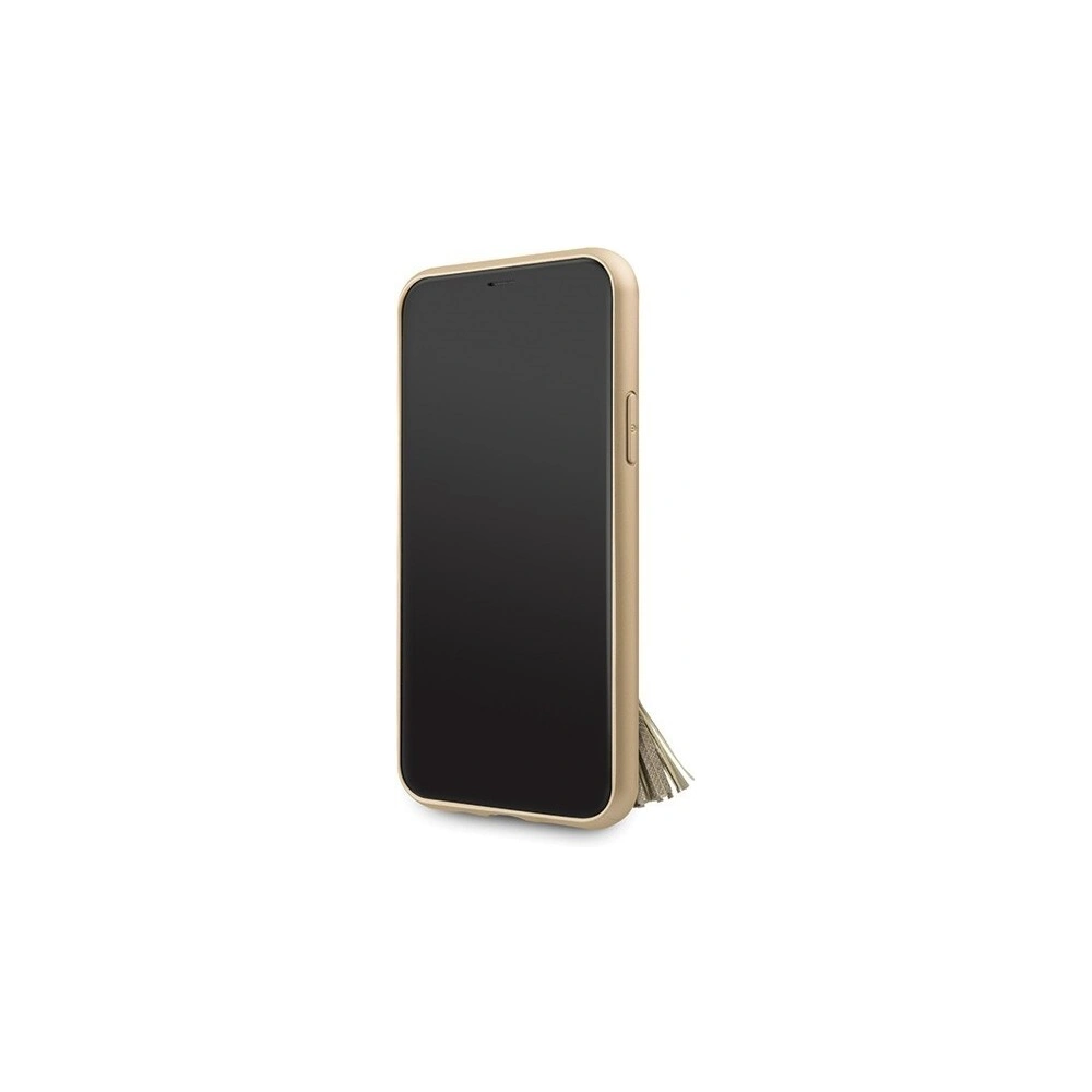 Hurtownia GSM - Etui Guess GUHCN61RSSABE Apple iPhone 11 beige/beżowy hard case Saffiano with ring stand - GUE433BEI - {ean13} - Hurt