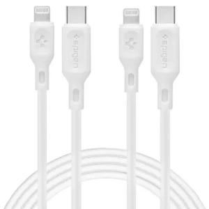 Hurtownia GSM - Spigen Cablu DuraSync MFi USB-C / Lightning 100cm Alb [2 PACHET] - SPN16580 - {ean13} - Hurt