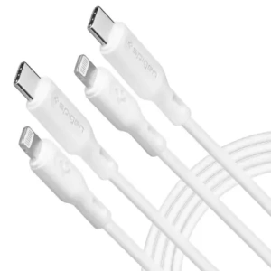 Wholesale Spigen DuraSync MFi USB-C / Lightning Cable 100cm White [2 PACK] - SPN16580 - {ean13} - Hurt