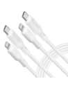 Wholesale Spigen DuraSync MFi USB-C / Lightning Cable 100cm White [2 PACK] - SPN16580 - {ean13} - Hurt