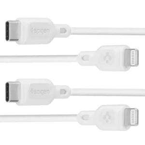 Wholesale Spigen DuraSync MFi USB-C / Lightning Cable 100cm White [2 PACK] - SPN16580 - {ean13} - Hurt