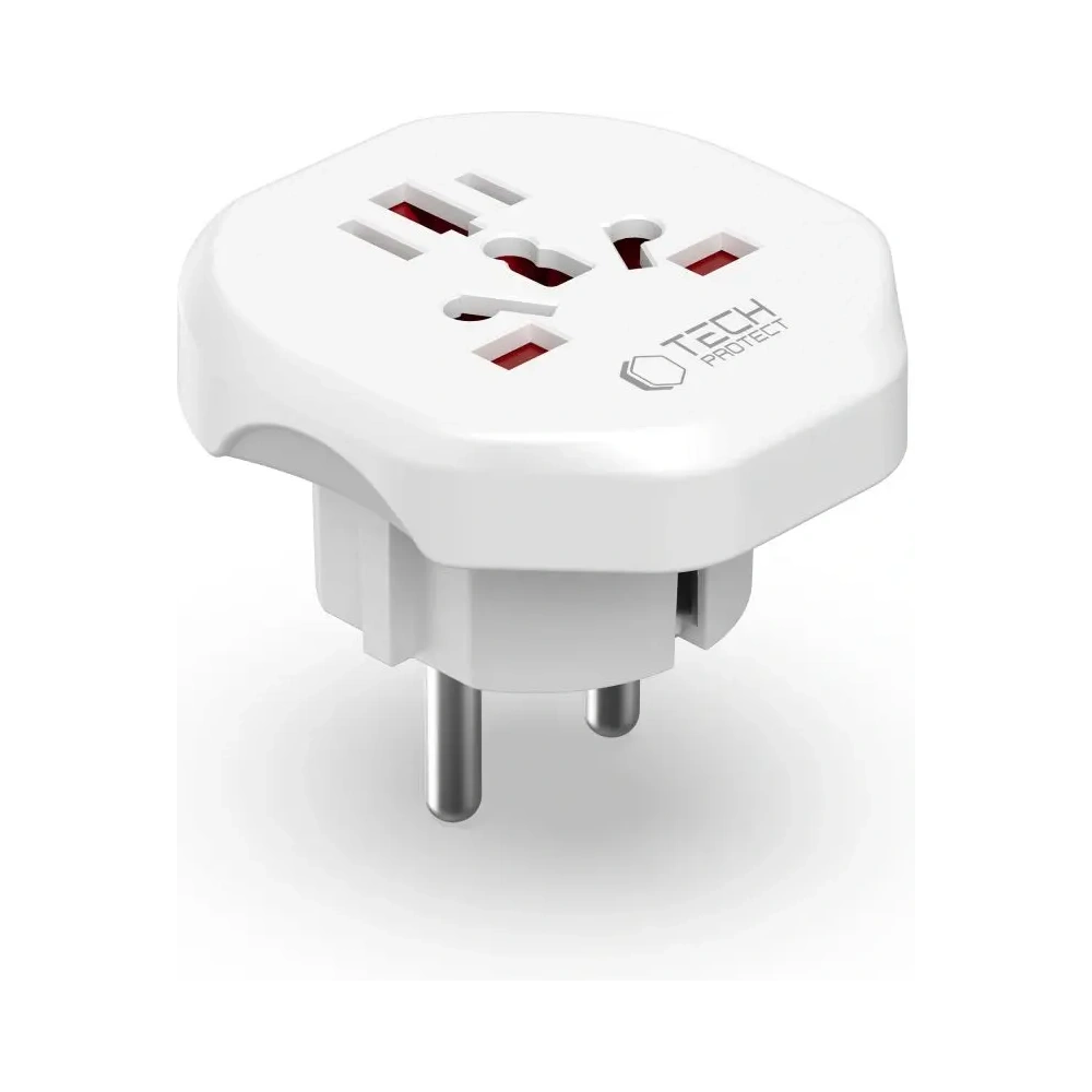 Hurtownia GSM - Tech-Protect Univerzális Utazási Adapter EU-ból Fehér - THP3630 - {ean13} - Hurt