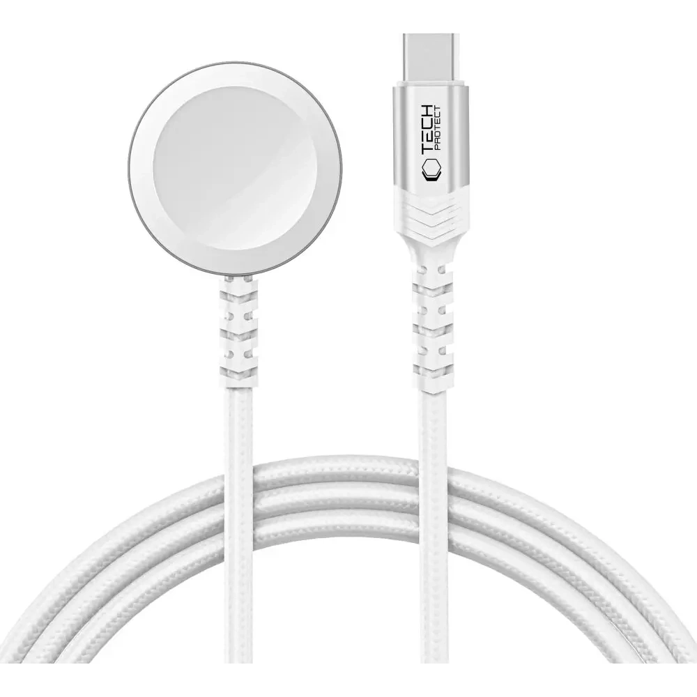 Hurtownia GSM - Tech-Protect MC01 Ultraboost Magnetic Töltő USB-C Kábel 120cm Apple Watch Fehér - THP3632 - {ean13} - Hurt