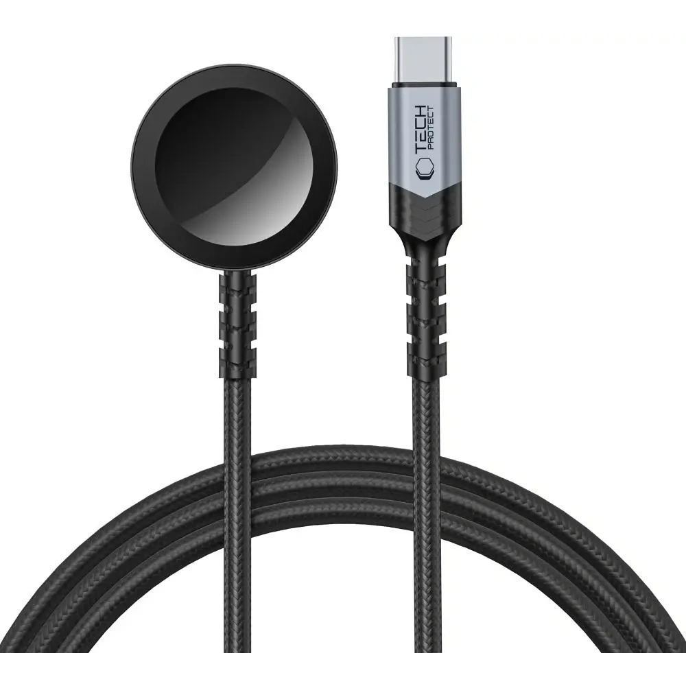 Hurtownia GSM - Tech-Protect MC01 Ultraboost Magnetic Töltő USB-C Kábel 120cm Apple Watch Fekete - THP3633 - {ean13} - Hurt