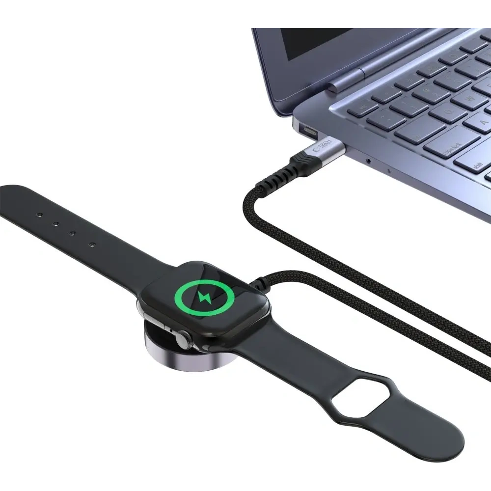Hurtownia GSM - Tech-Protect MC01 Ultraboost Magnetic Töltő USB-C Kábel 120cm Apple Watch Fekete - THP3633 - {ean13} - Hurt