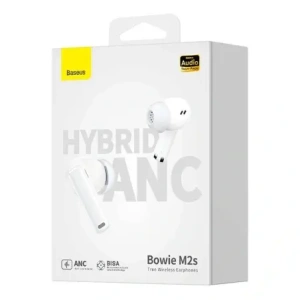 Wholesale Baseus Bowie M2s Bluetooth 5.3 TWS wireless in-ear headphones (white) - BSU8901 - {ean13} - Hurt