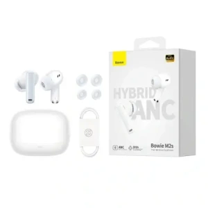 Wholesale Baseus Bowie M2s Bluetooth 5.3 TWS wireless in-ear headphones (white) - BSU8901 - {ean13} - Hurt