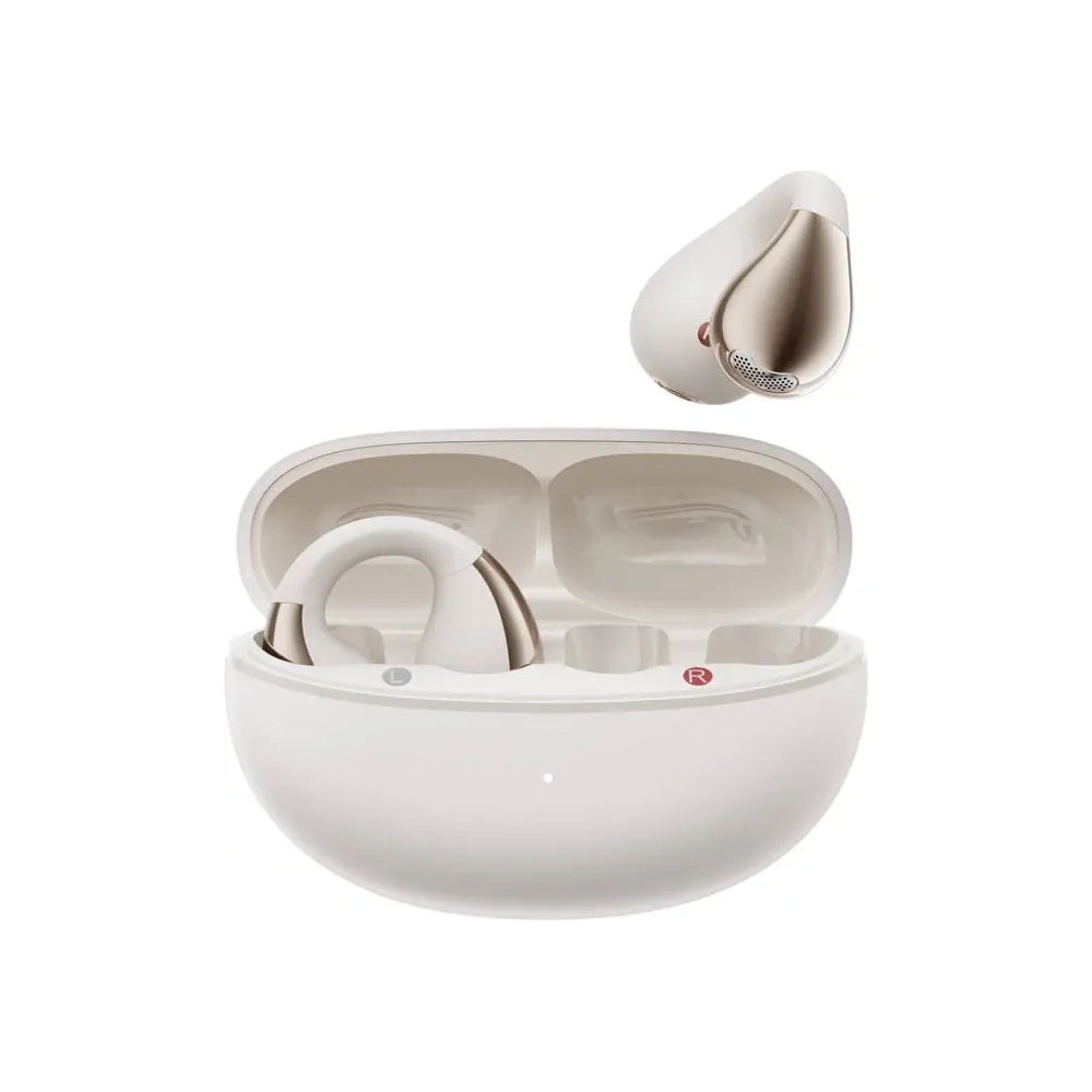 Hurtownia GSM - Bezprzewodowe słuchawki QCY Crossky Clip T33 Bluetooth 5.4 (białe) - QCY87 - {ean13} - Hurt