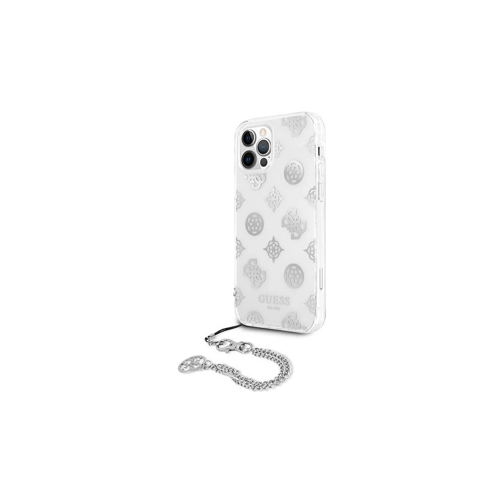 Hurtownia GSM - [OUTLET] Etui Guess GUHCP12LKSPESI Apple iPhone 12 Pro Max stříbrný/silver hardcase Peony Chain Collection - OT-809 - {ean13} - Hurt