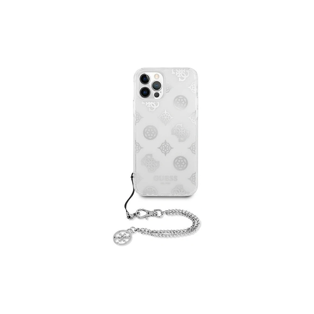 Hurtownia GSM - [OUTLET] Etui Guess GUHCP12LKSPESI Apple iPhone 12 Pro Max stříbrný/silver hardcase Peony Chain Collection - OT-809 - {ean13} - Hurt