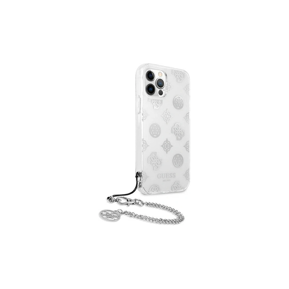 Hurtownia GSM - [OUTLET] Etui Guess GUHCP12LKSPESI Apple iPhone 12 Pro Max stříbrný/silver hardcase Peony Chain Collection - OT-809 - {ean13} - Hurt
