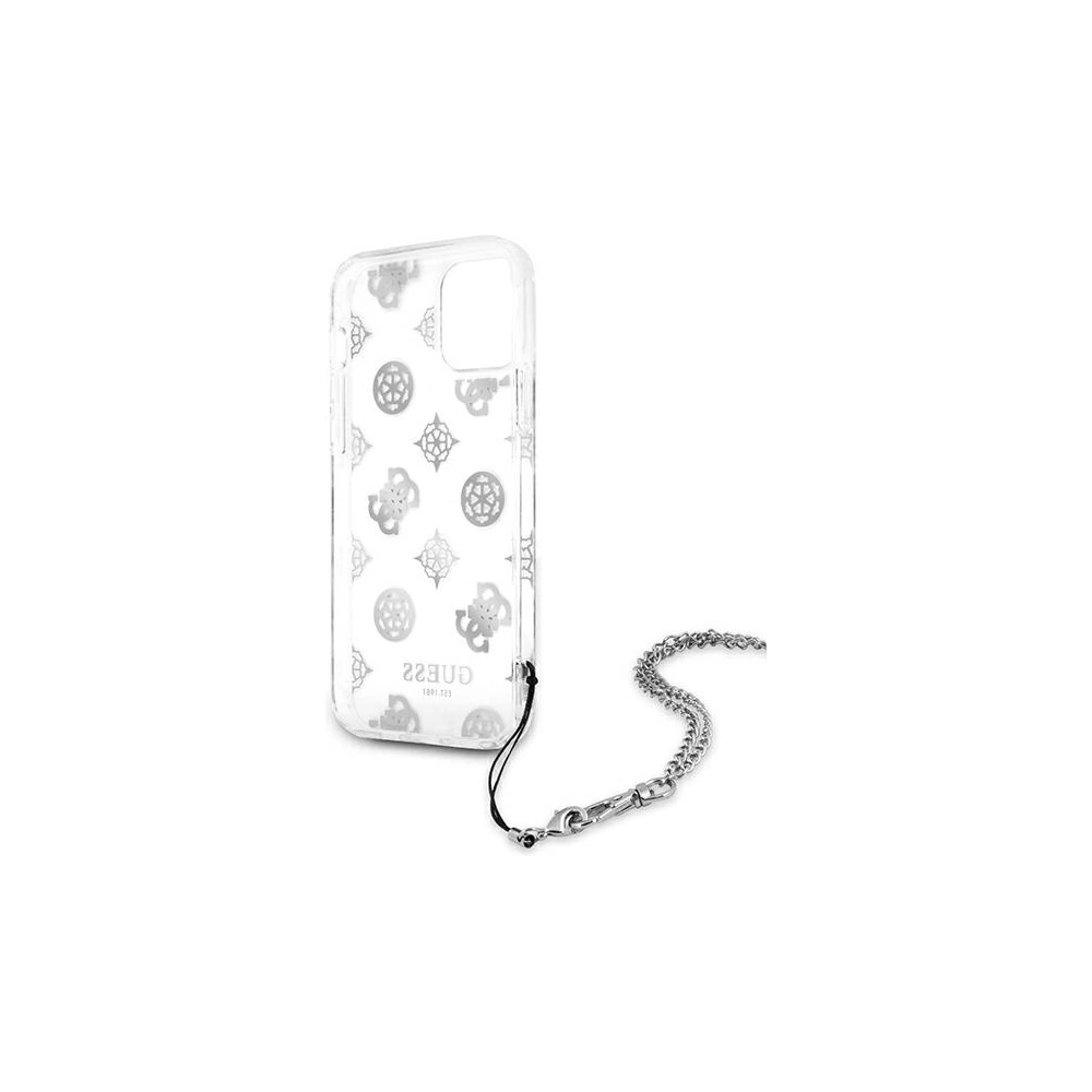 Hurtownia GSM - [OUTLET] Etui Guess GUHCP12LKSPESI Apple iPhone 12 Pro Max stříbrný/silver hardcase Peony Chain Collection - OT-809 - {ean13} - Hurt