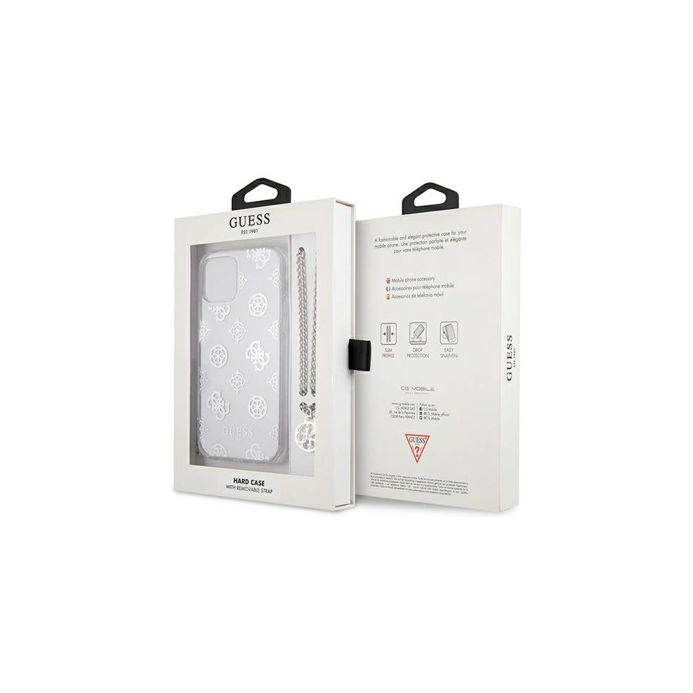 Hurtownia GSM - [OUTLET] Etui Guess GUHCP12LKSPESI Apple iPhone 12 Pro Max stříbrný/silver hardcase Peony Chain Collection - OT-809 - {ean13} - Hurt