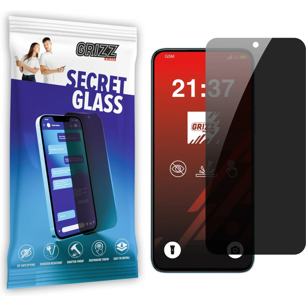 Hurtownia GSM - Szkło prywatyzujące GrizzGlass SecretGlass do Honor X5b Plus - GRZ12307 - {ean13} - Hurt