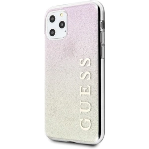 Hurtownia GSM - Etui Guess GUHCN65PCUGLGPI Apple iPhone 11 Pro Max różowo-złoty/gold pink hard case Gradient Glitter - GUE436GLDPNK - {ean13} - Hurt