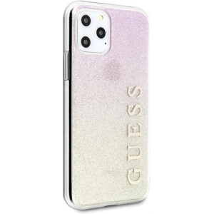 Hurtownia GSM - Etui Guess GUHCN65PCUGLGPI Apple iPhone 11 Pro Max rosa-gold/gold pink hard case Gradient Glitter - GUE436GLDPNK - {ean13} - Hurt