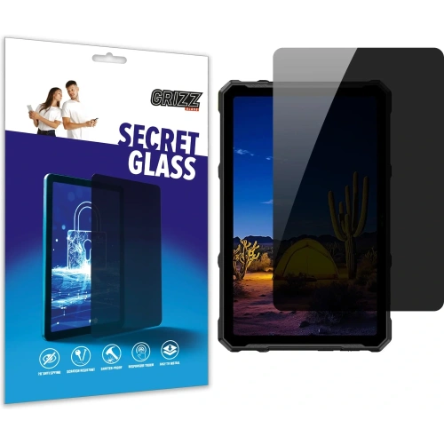 Matowe szkło prywatyzujące GrizzGlass SecretGlass do Ulefone Armor Pad 4 Ultra