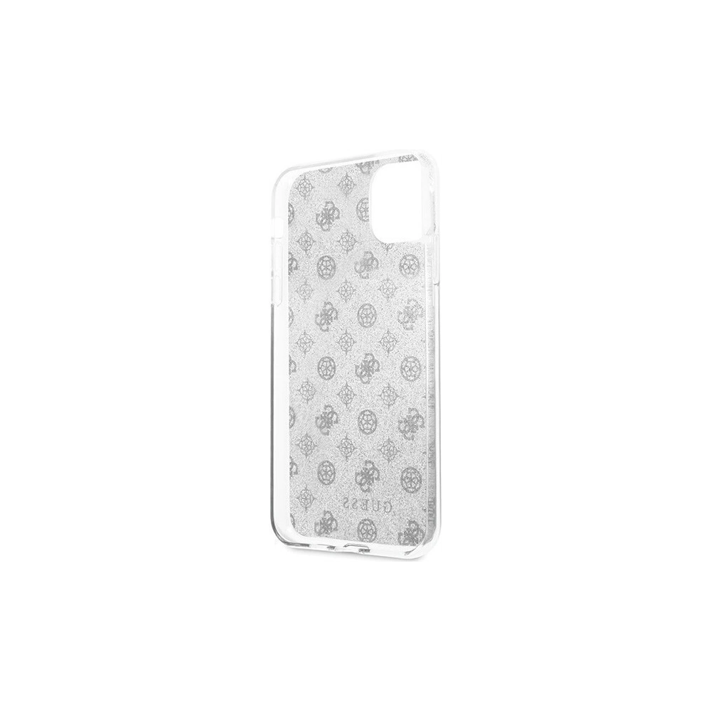 Hurtownia GSM - Etui Guess GUHCN65TPESI Apple iPhone 11 Pro Max srebrny/silver hard case 4G Peony Glitter - GUE438SLV - {ean13} - Hurt